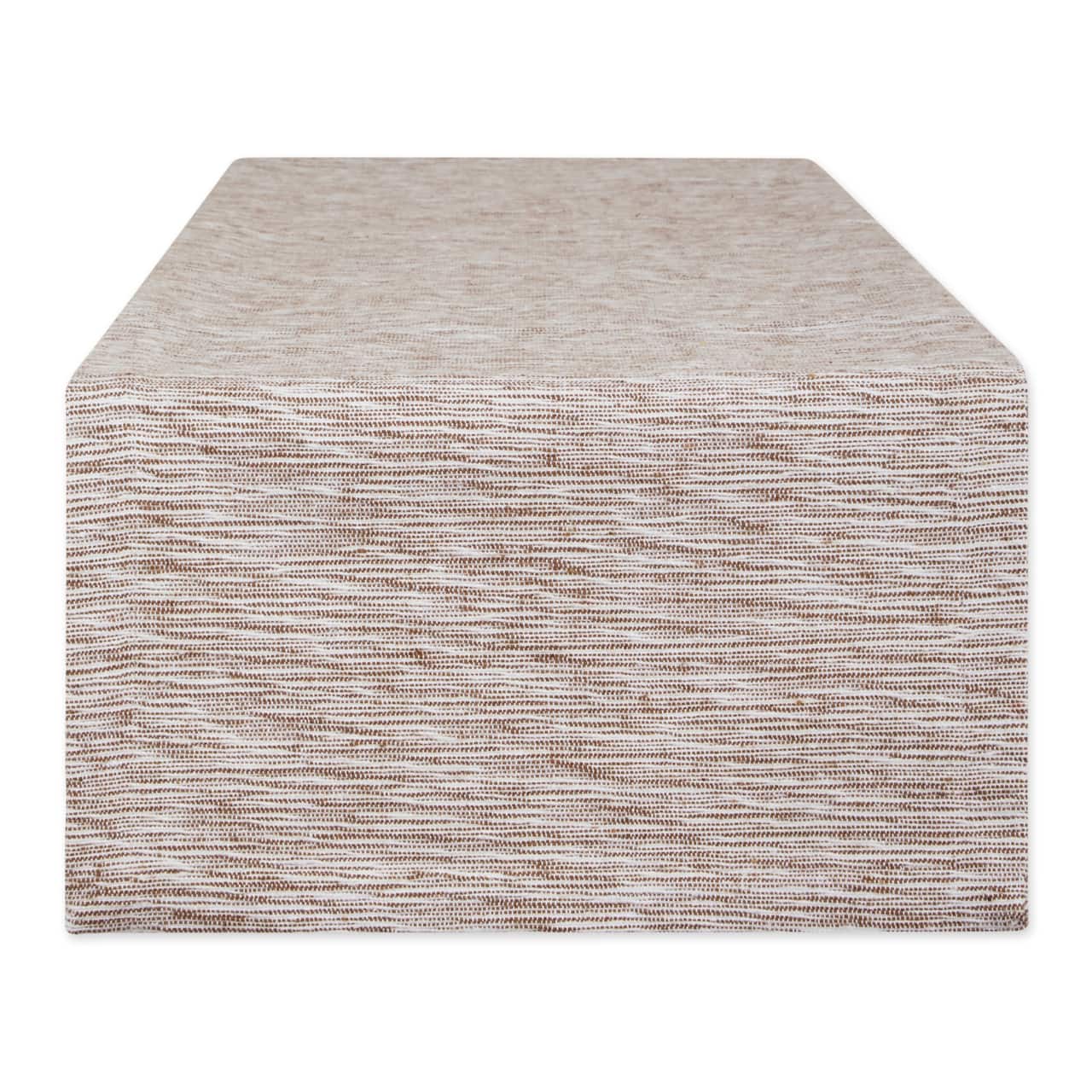 DII® 108" Tonal Recycled Cotton Slubby Rib Table Runner